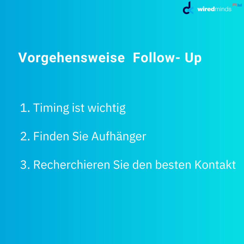 Funktional: Überblick über die drei Vorgehensweisen beim Follow- up